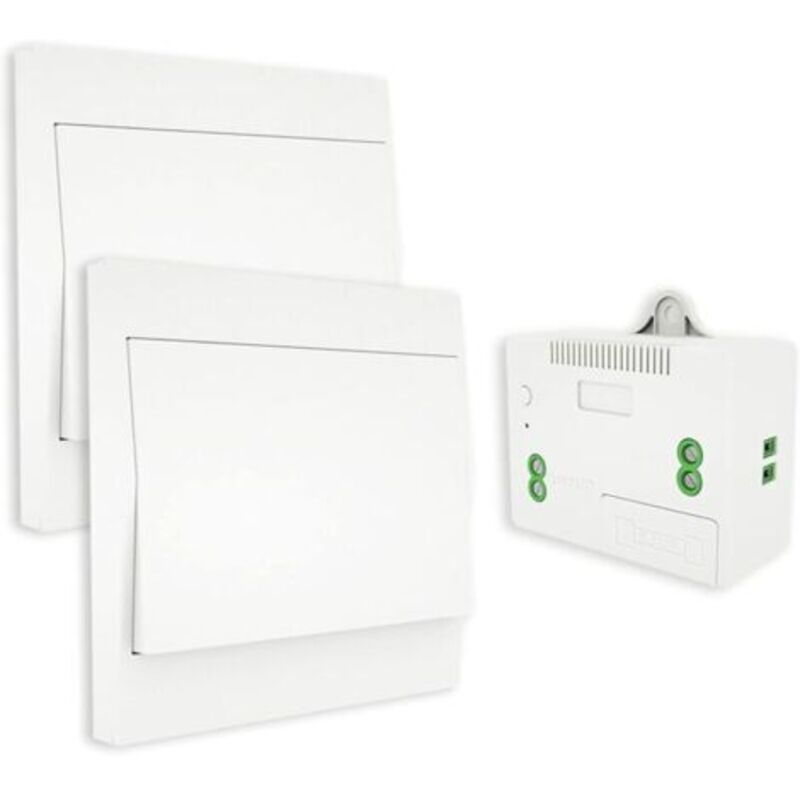 Funkschalter Rf433, Batterielos, Ferngesteuerter Wandschalter, Wechselschalter, Autark, Keine Verkabelung, Sender Für Wandpanel (wechsel-set), Für Den Innen- Und Außenbereich