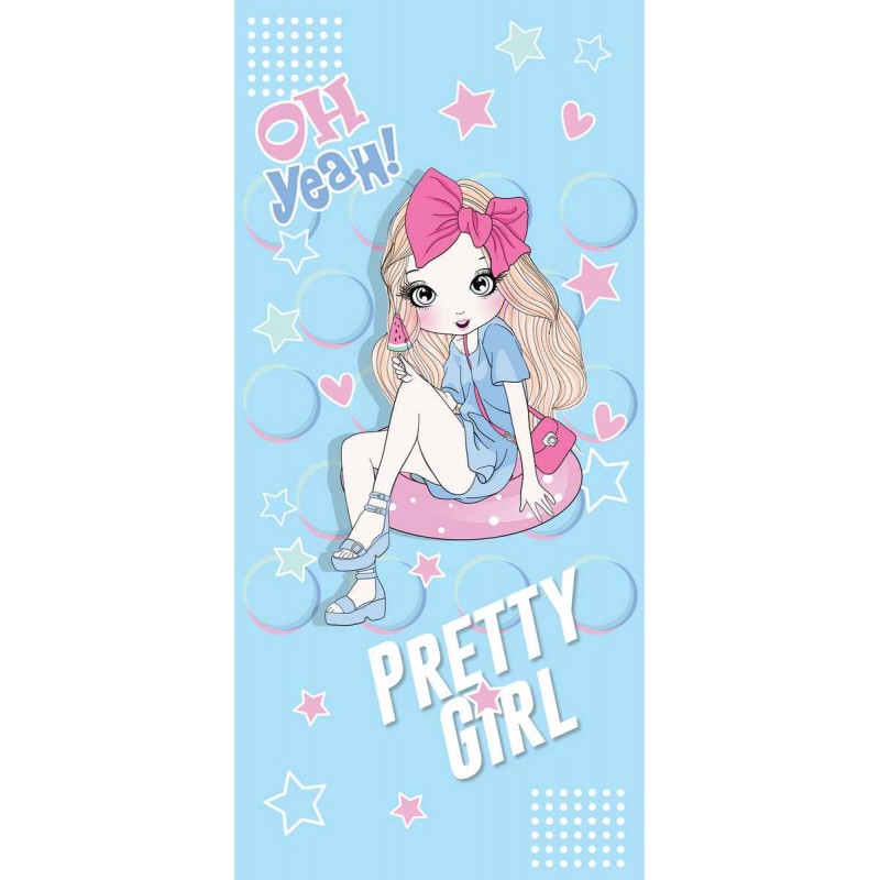 Kleines Rechteckiges Strandtuch 150x70 Pretty Girl Rec47wz7