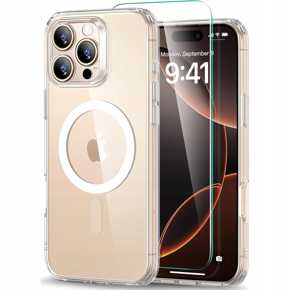Schutzhülle Für Iphone 16 Pro Max Mit Magsafe-rückseite Aus Transparentem Glas