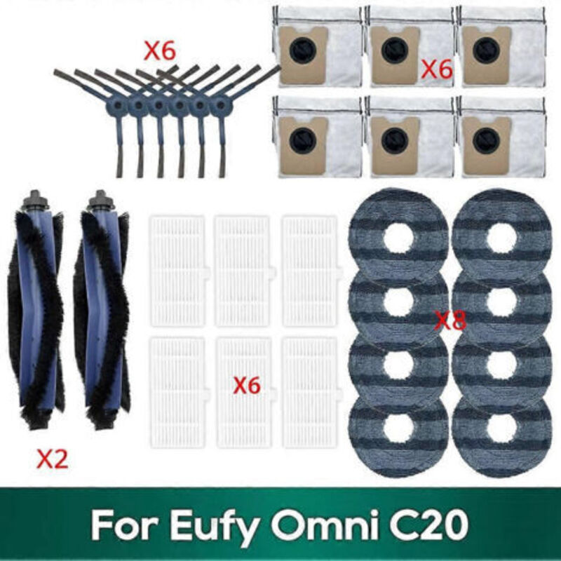 Zubehör Für Eufy Omni C20: Staubbeutel, Hepa-filter, Walze, Seitenbürste, Ersatztuch