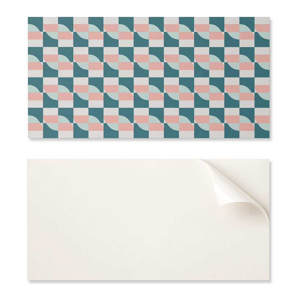 Selbstklebende Dekorplatte Für Eine Schnelle Wandgestaltung, 100 X 50 Cm, Geometrisches Karomuster