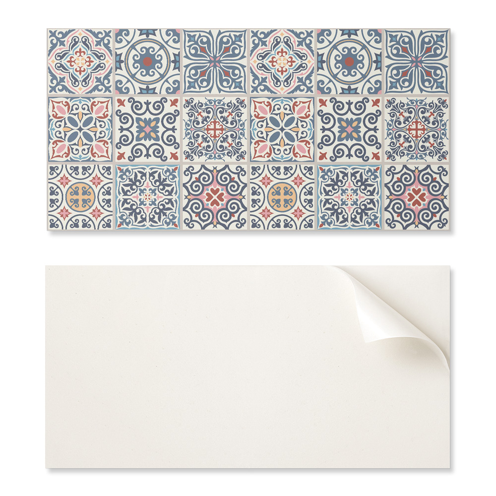 Geklebte Pvc-platte Mit Mosaikmuster, Ideal Für Den Flur, 100 X 50 Cm
