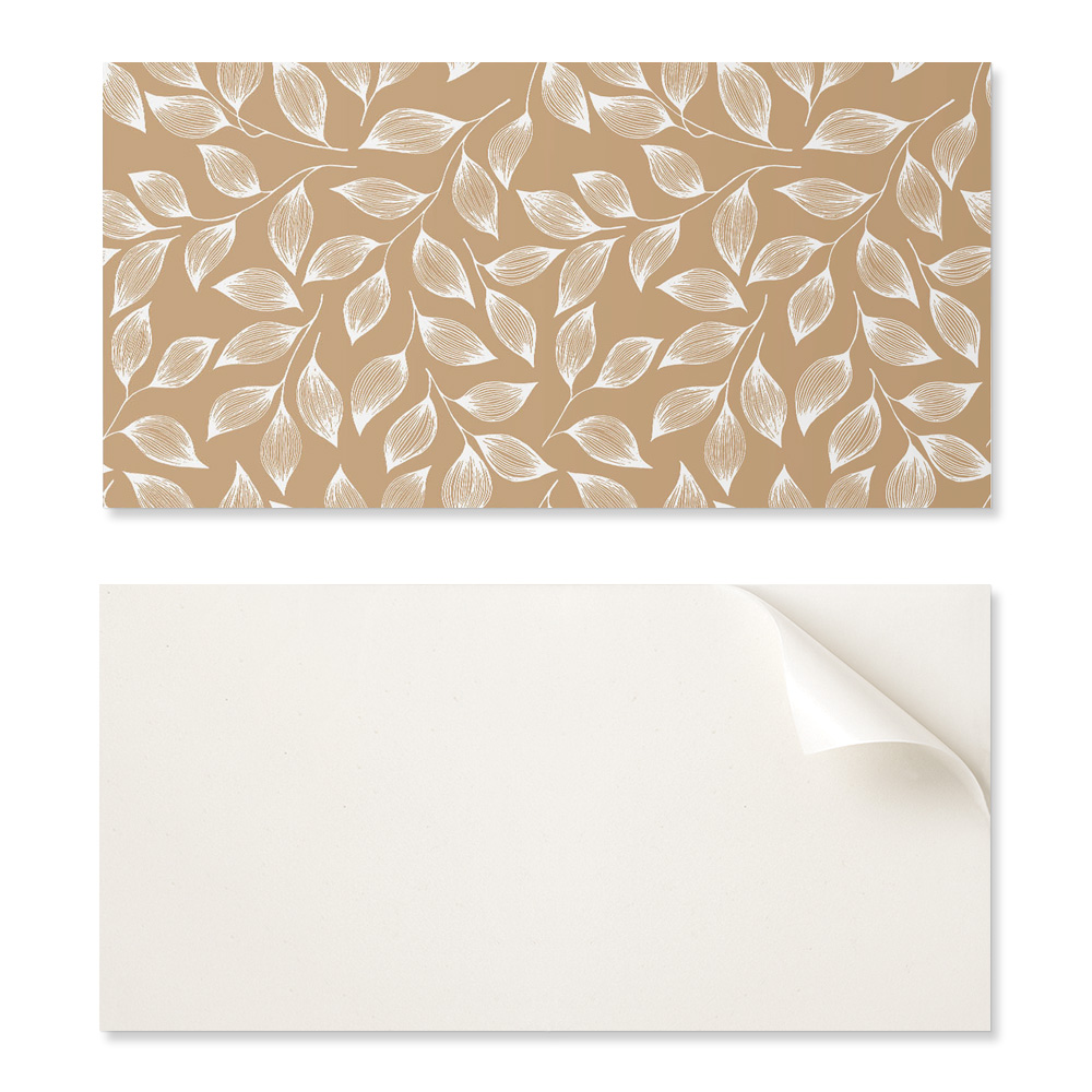 Selbstklebende Platte Mit Aufdruck – Ideal Für Die Küche, 120 X 60 Cm, Blätter Auf Strukturiertem Hintergrund