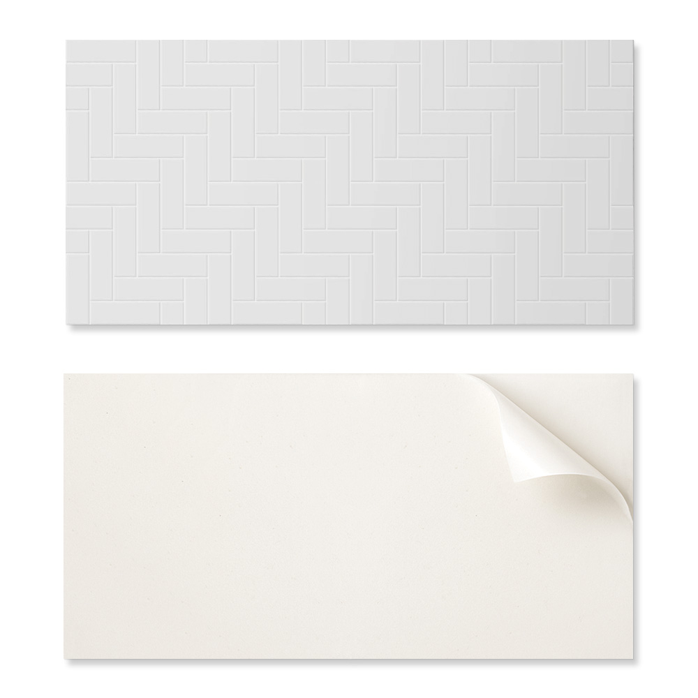 Selbstklebende Bedruckte Platte – Ideal Für Die Küche, 120 X 60 Cm, Fischgrätmuster