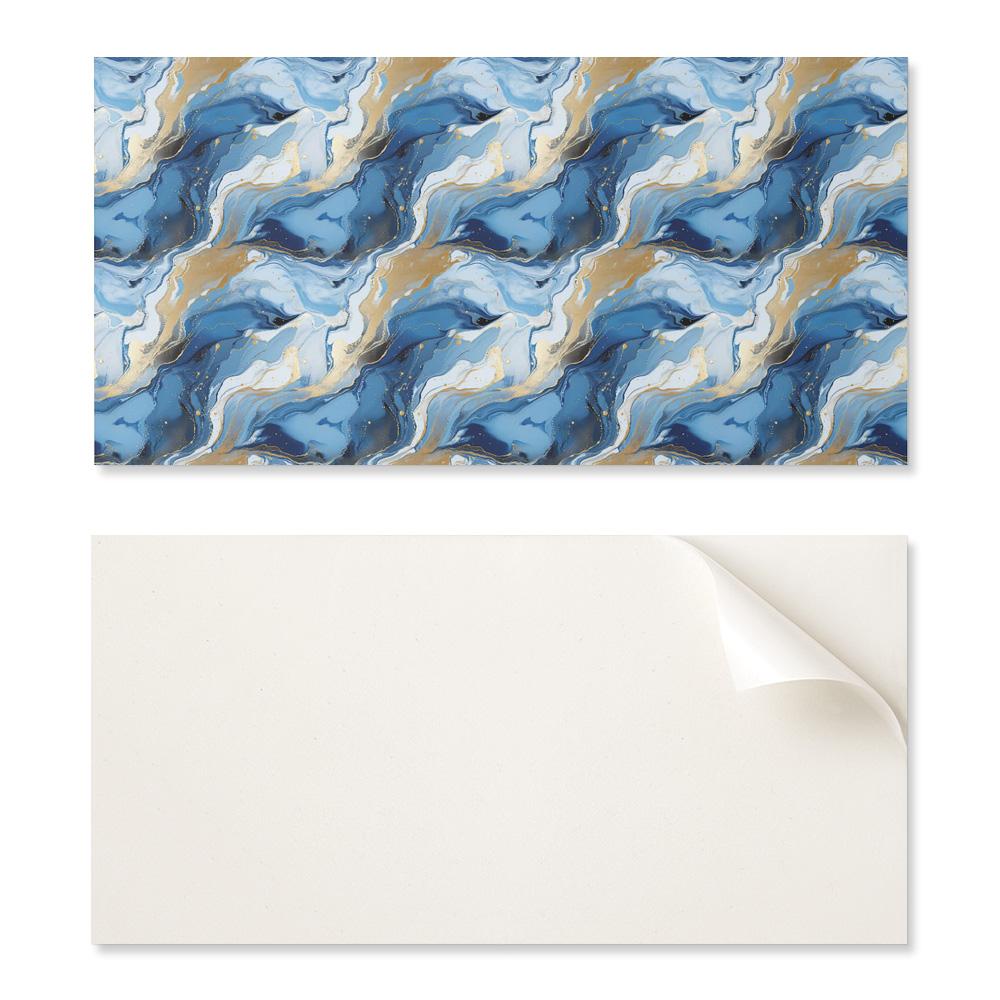 Selbstklebende Pvc-platte Mit Motiv, Ideal Für Den Flur, 120 X 60 Cm, Abstraktes Wellenmotiv