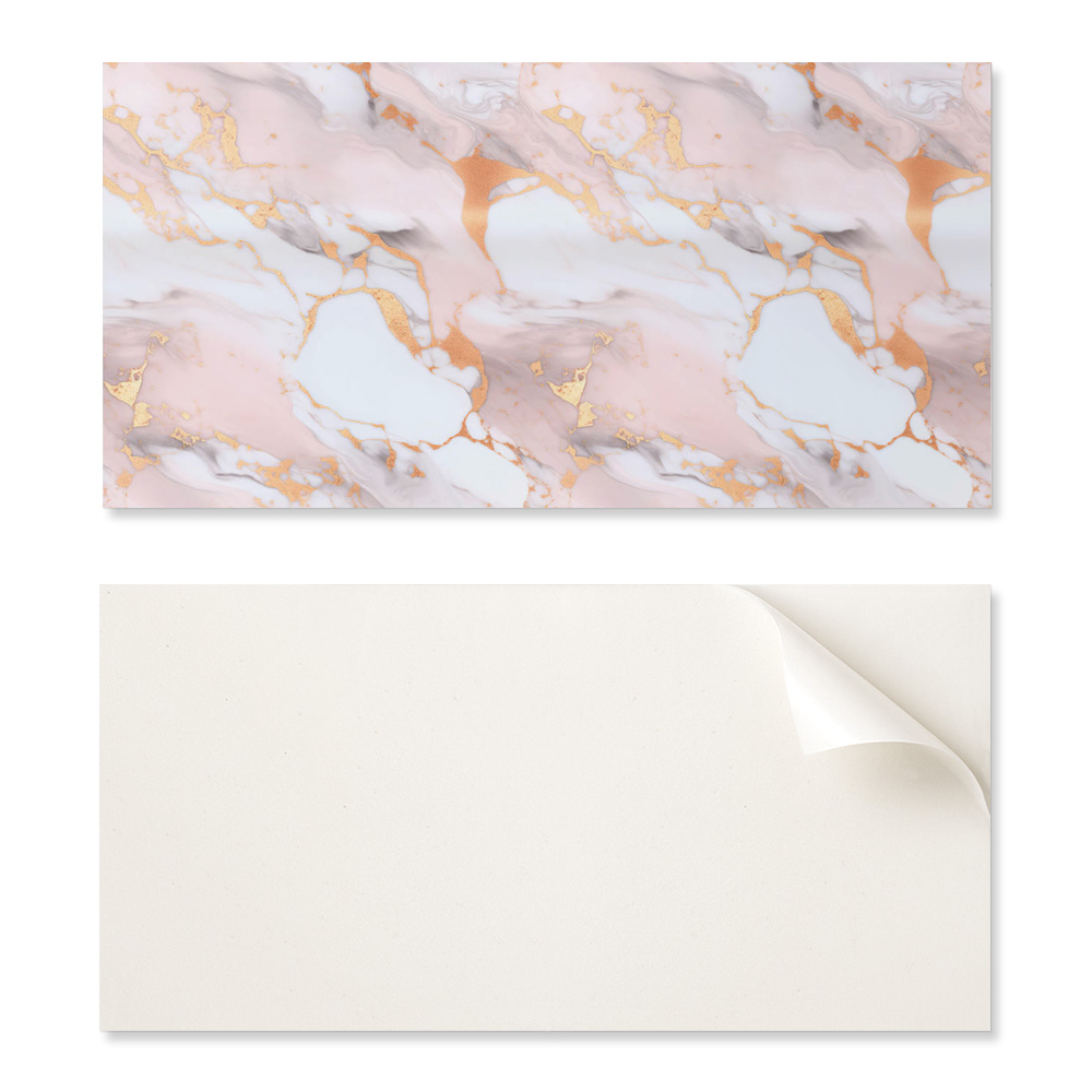 Verklebte Pvc-platte Mit Motiv, Ideal Für Flure, 120 X 60 Cm, Marmormuster Mit Akzenten