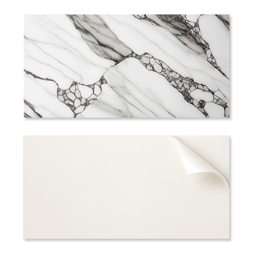 Verklebte Pvc-platte Mit Marmormuster Und Adern, Ideal Für Den Flur, 120 X 60 Cm