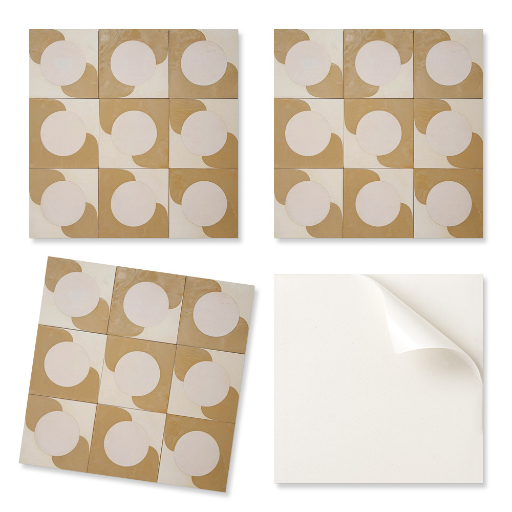 Pvc-fliesen Mit Geometrischem Motiv (kreise Und Bögen), 9 X 30 X 30 Cm – Einfache Dekoration Für Esszimmer