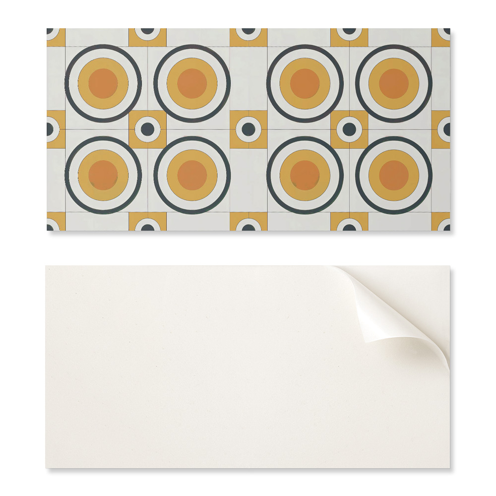 Selbstklebende Dekorfliesen Für Die Wohnzimmerwand, Geometrisches Muster Aus Kreisen Und Quadraten, 10 X 40 X 20 Cm