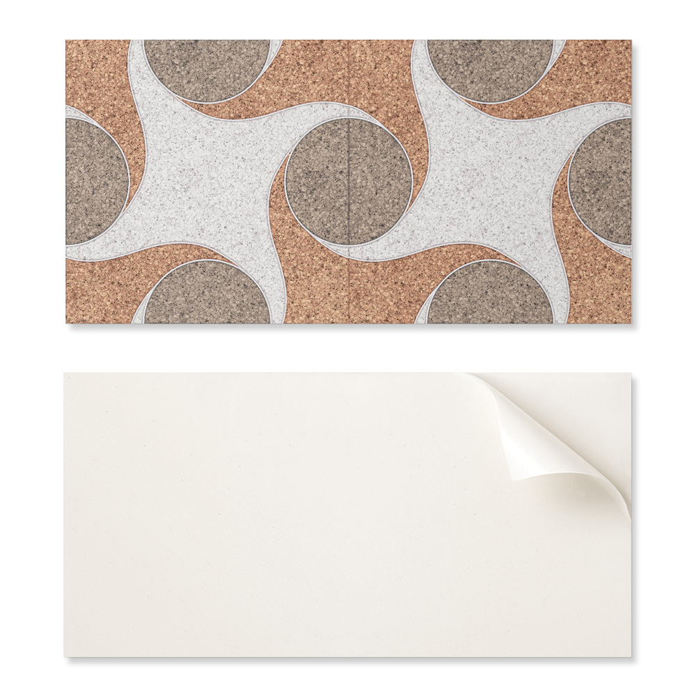 Packung Pvc-fliesen Mit Muster, Selbstklebend, Für Schlafzimmer, Kreis- Und Wellenmuster, 10 X 40 X 20 Cm