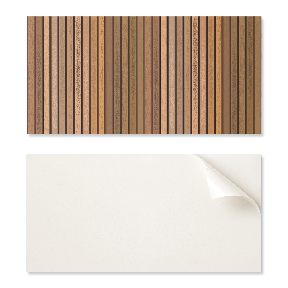 Set Selbstklebender Pvc-fliesenplatten Mit Verschiedenen Texturen, 6 X 60 X 30 Cm