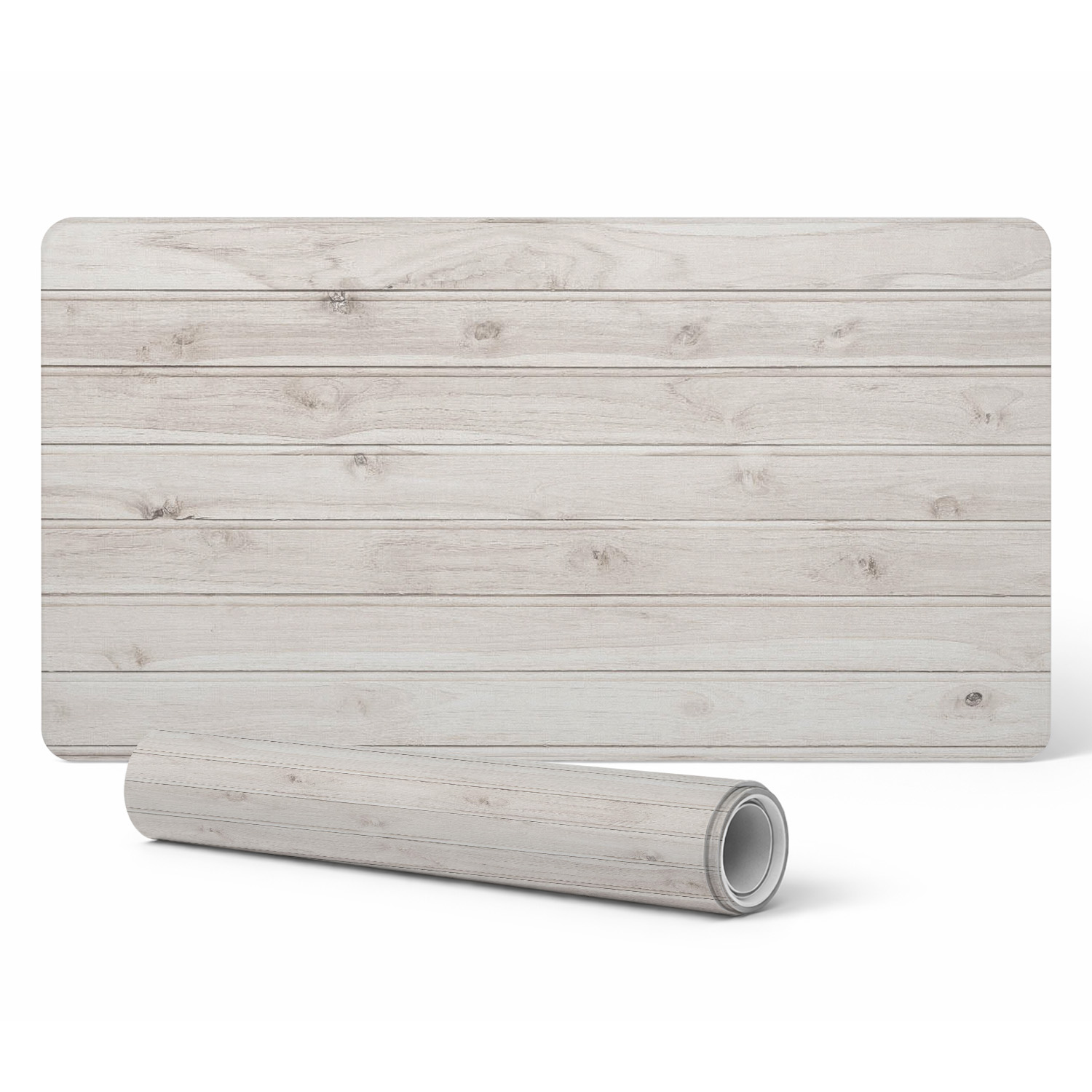 Dekorative Schutzmatte Für Bürotische Aus Hellem Holz, 100 X 50 Cm