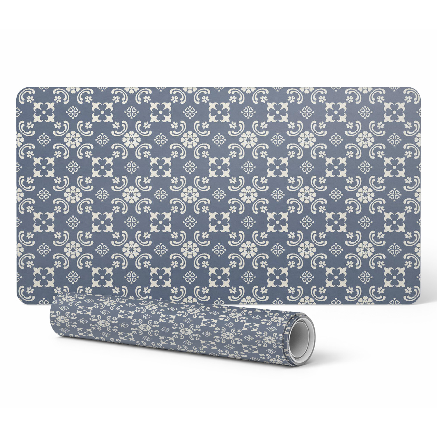 Tischschutzmatte Für Firmen- Oder Büroräume, Florales Dekor, 100 X 50 Cm