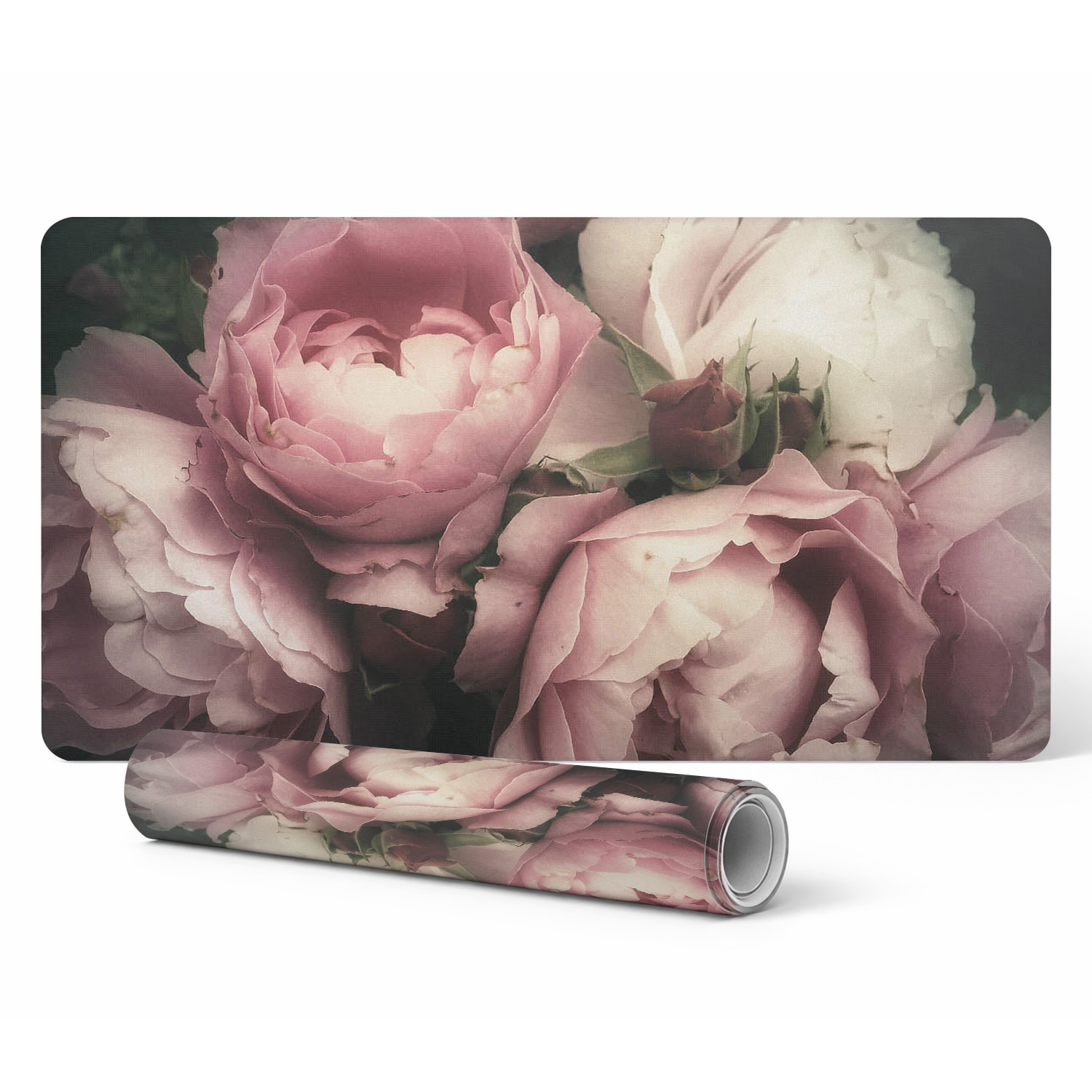 Moderne Tastaturschutzmatte Mit Rosenblumenmuster, 100 X 50 Cm