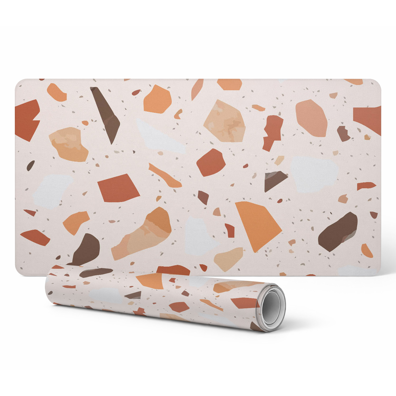 Dekorative Laptop-unterlage Für Den Schreibtisch, Terrazzo-abstrakt, 100 X 50 Cm