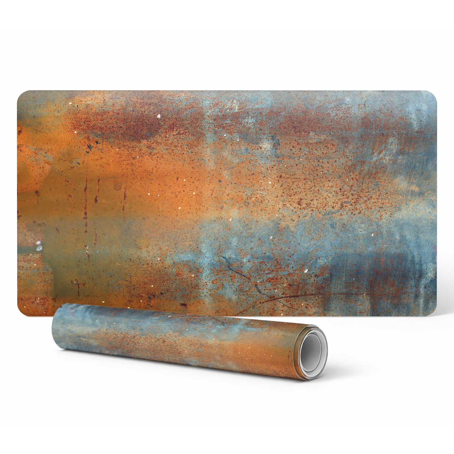 Strapazierfähige Gaming-matte Mit Rost- Und Metallstruktur, 100 X 50 Cm