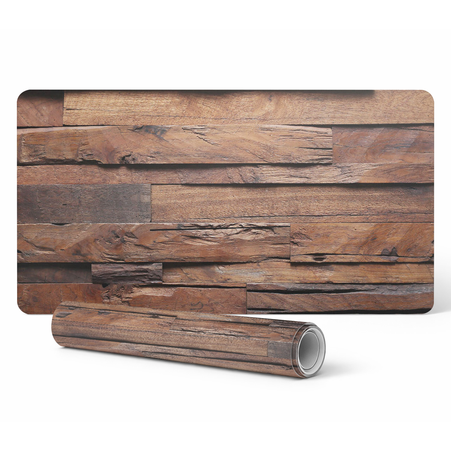 Designer-laptop-schutzunterlage Mit Holzstruktur, 120 X 60 Cm