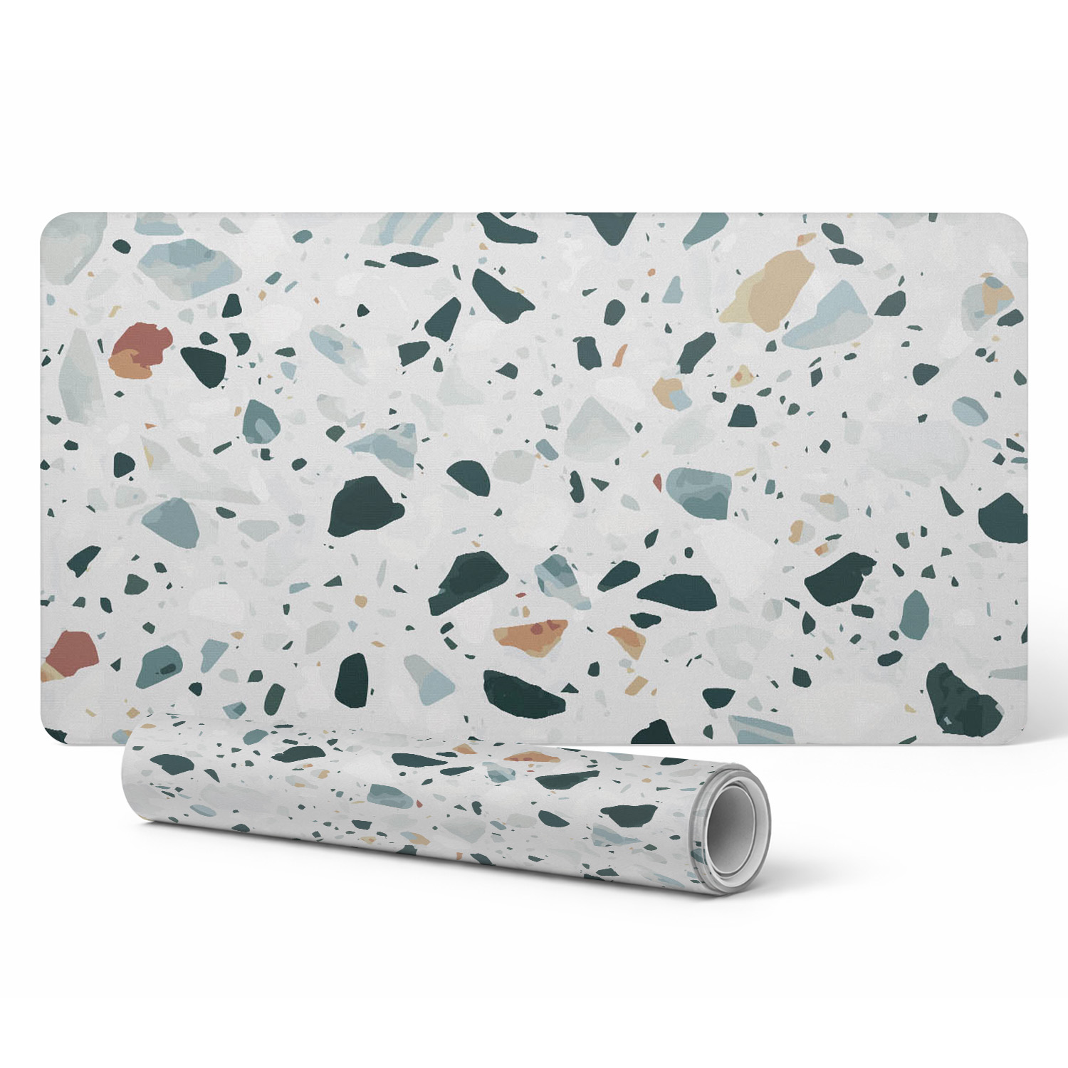 Schutzmatte Für Schreibtisch, Tisch, Arbeitsplatte, Mosaik-terrazzo 120x60 Cm