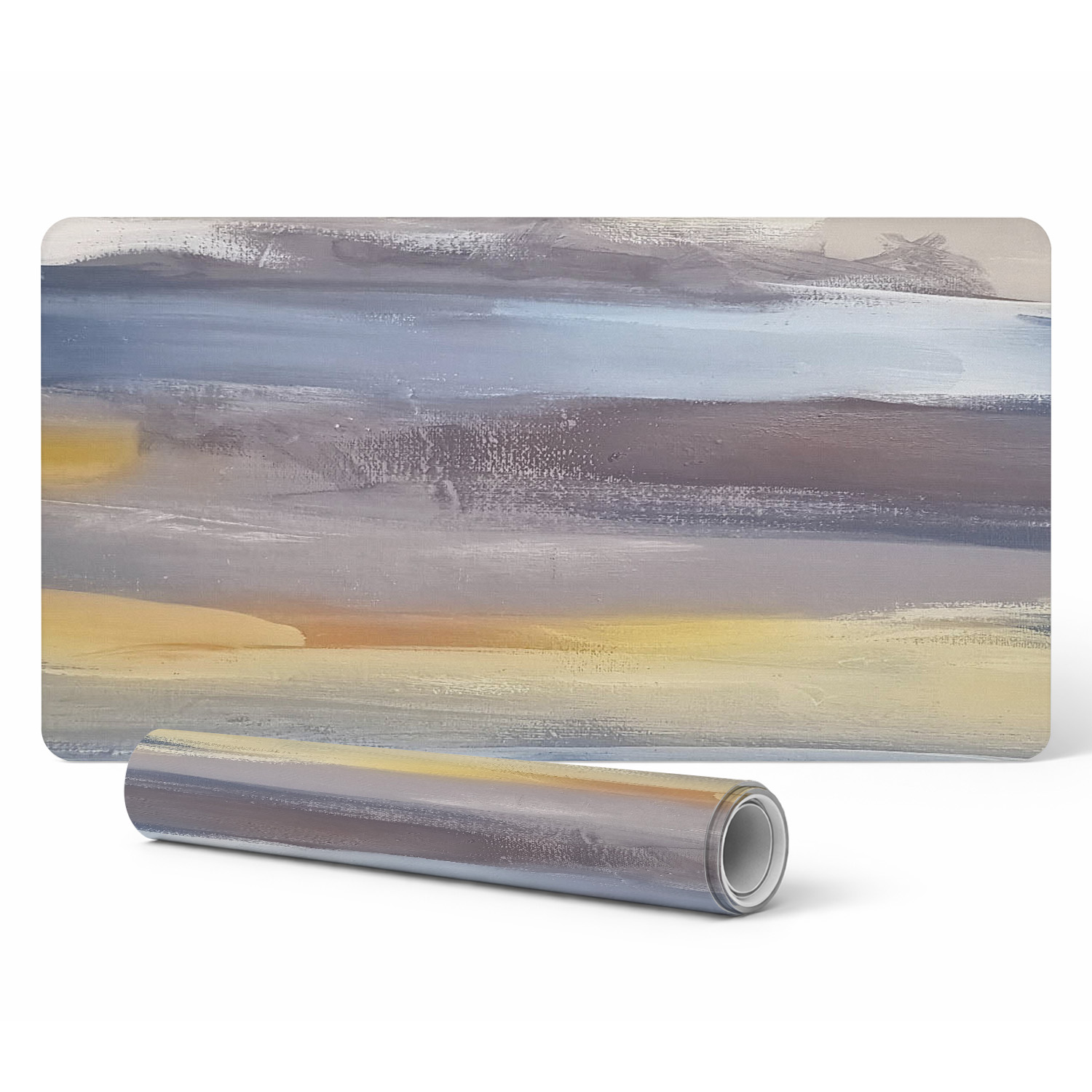 Schutzmatte Für Büroarbeitsplatten, Abstraktes Landschaftsmuster, 120 X 60 Cm
