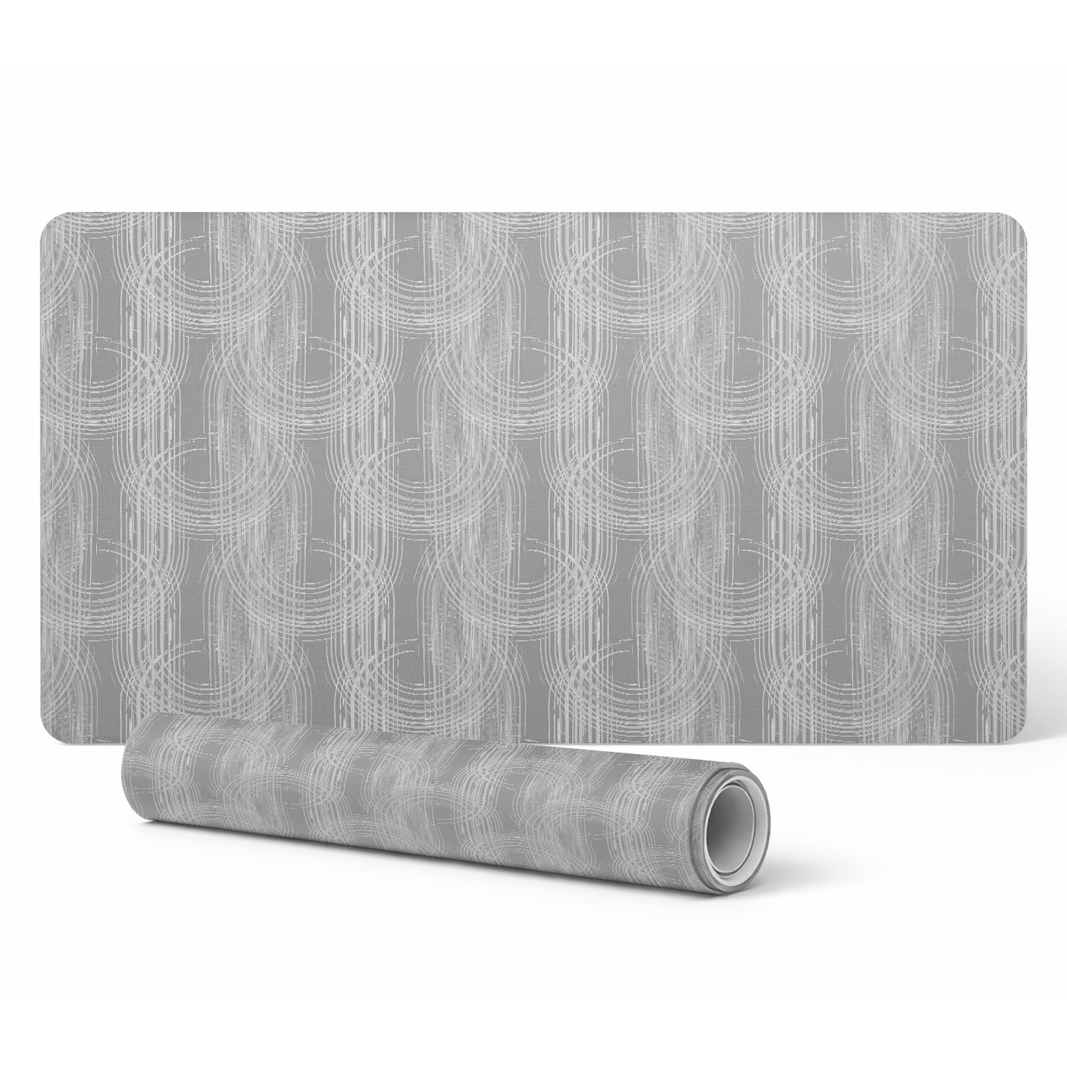 Schutzmatte Für Schreibtisch, Tisch, Arbeitsplatte, Konzentrische Linien, 120 X 60 Cm