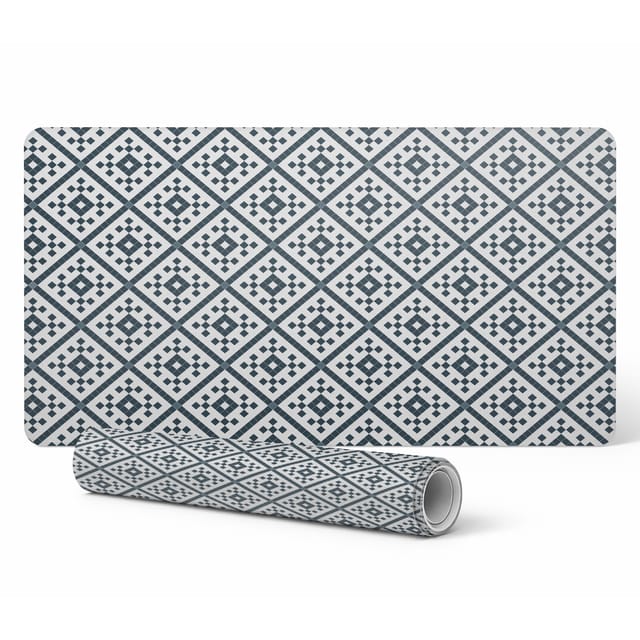 Strapazierfähige Gaming-matte Mit Geometrischem Retro-muster, 120 X 60 Cm
