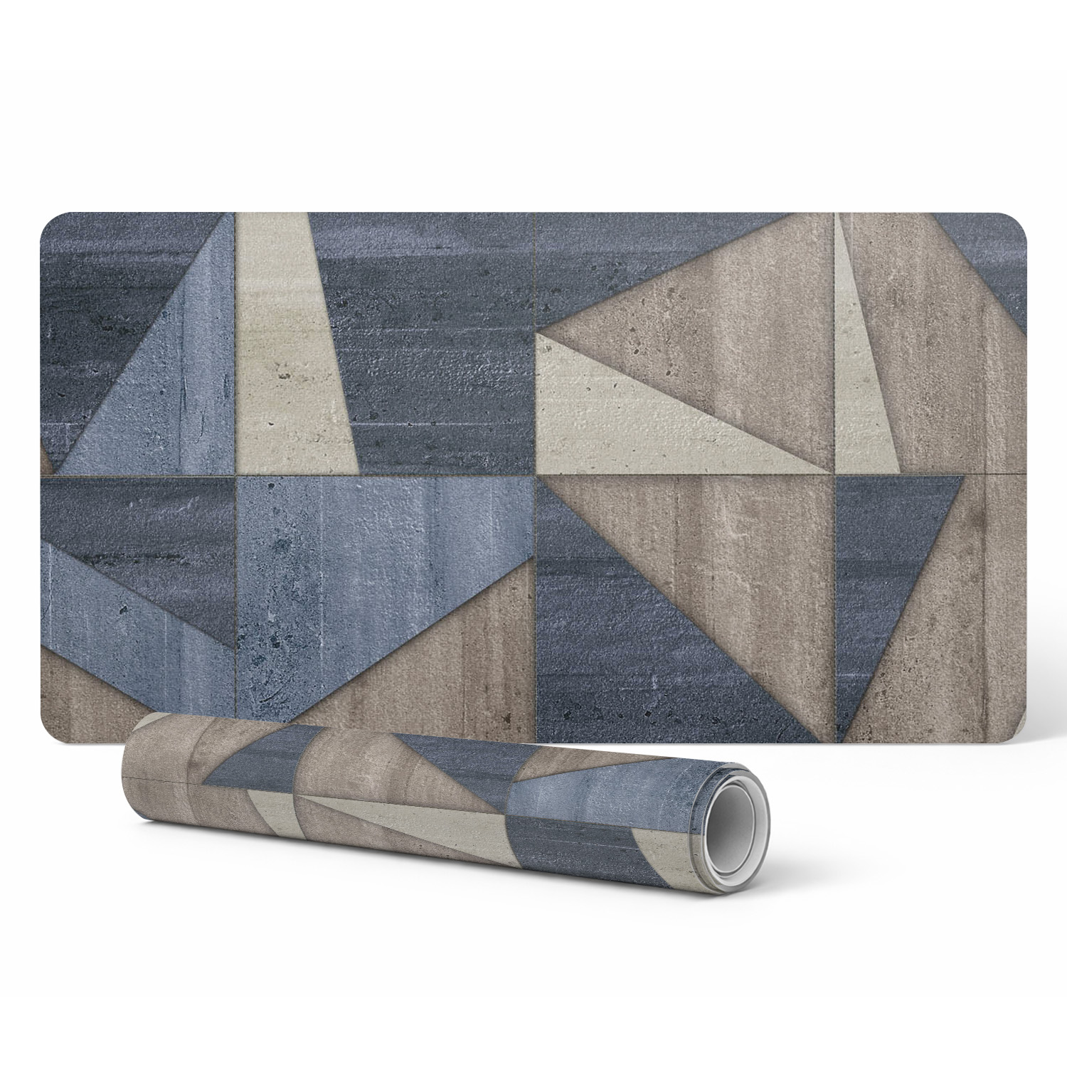 Moderne Tastaturschutzmatte Mit Geometrischem Dreiecksmuster, 120 X 60 Cm