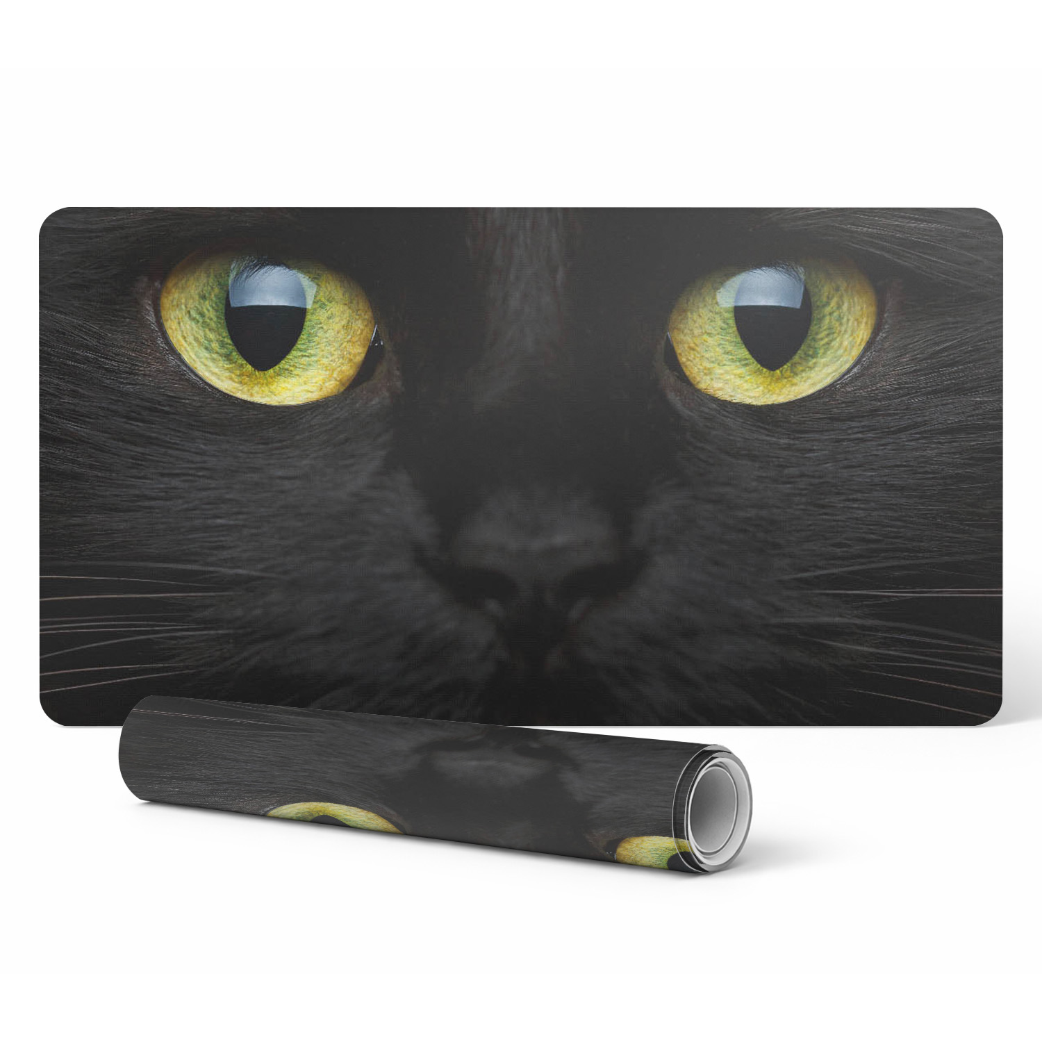 Dekorative Schutzmatte Für Bürotische, Katzenaugen-motiv, 90 X 45 Cm
