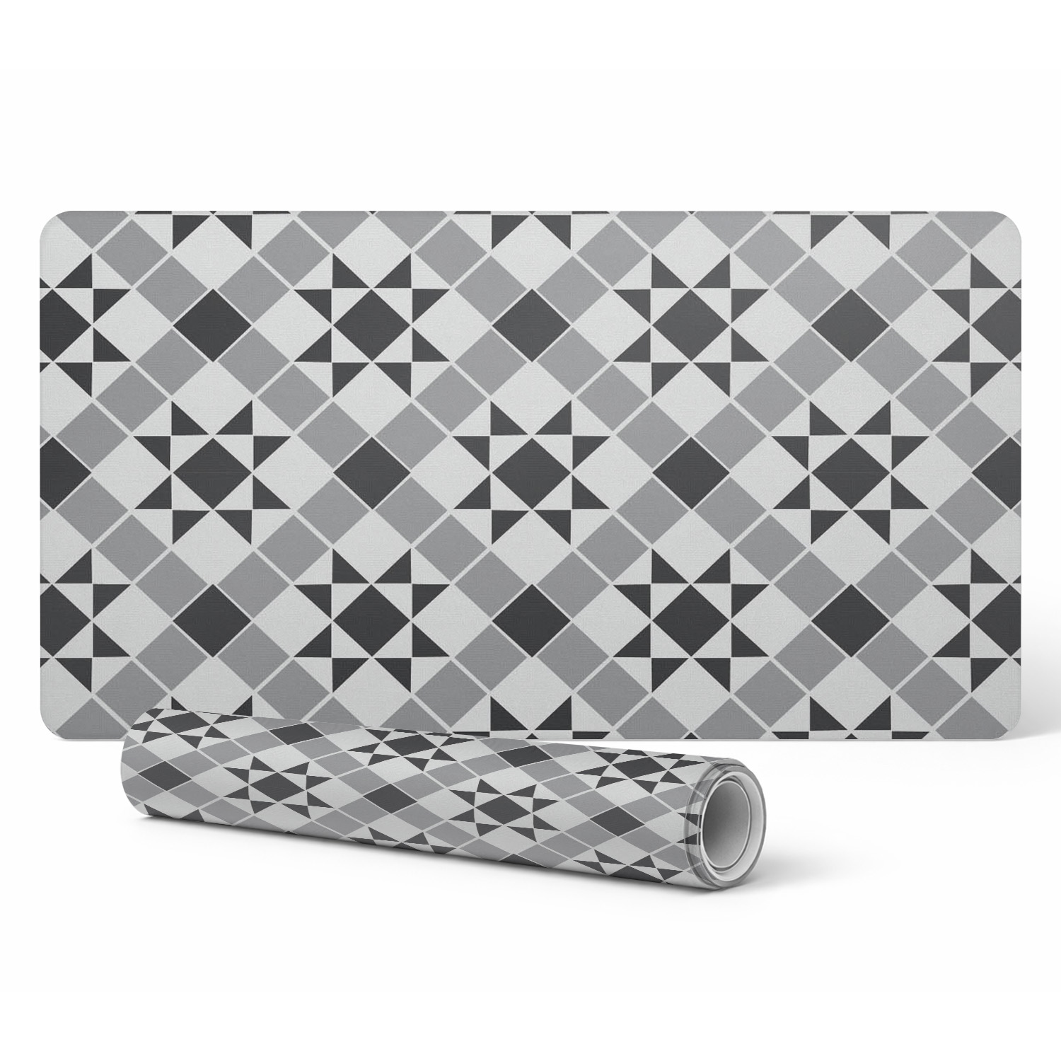 Dekorative Schutzmatte Für Bürotische, Geometrisches Sternenmuster, 90 X 45 Cm