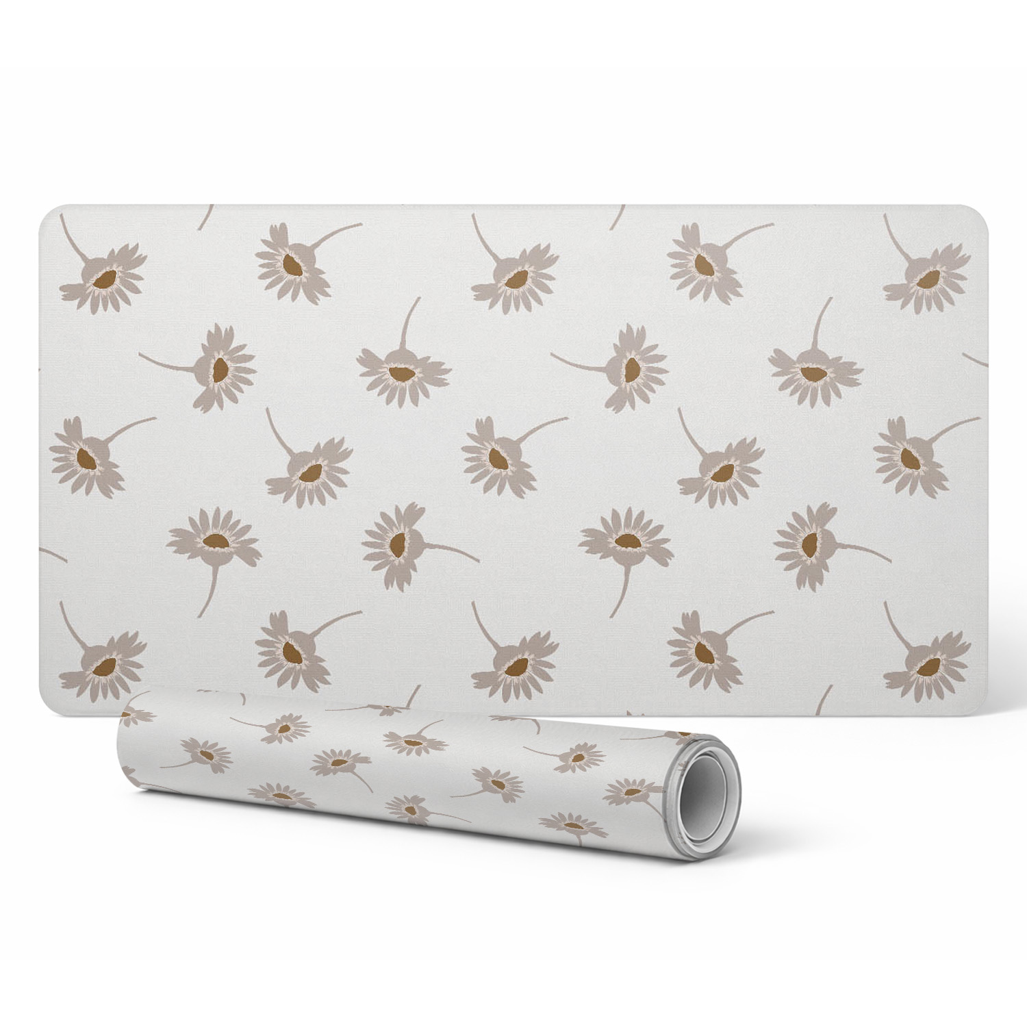 Universelle Schutzmatte Für Tisch Und Arbeitsplatte, Florales Retro-muster, 90 X 45 Cm