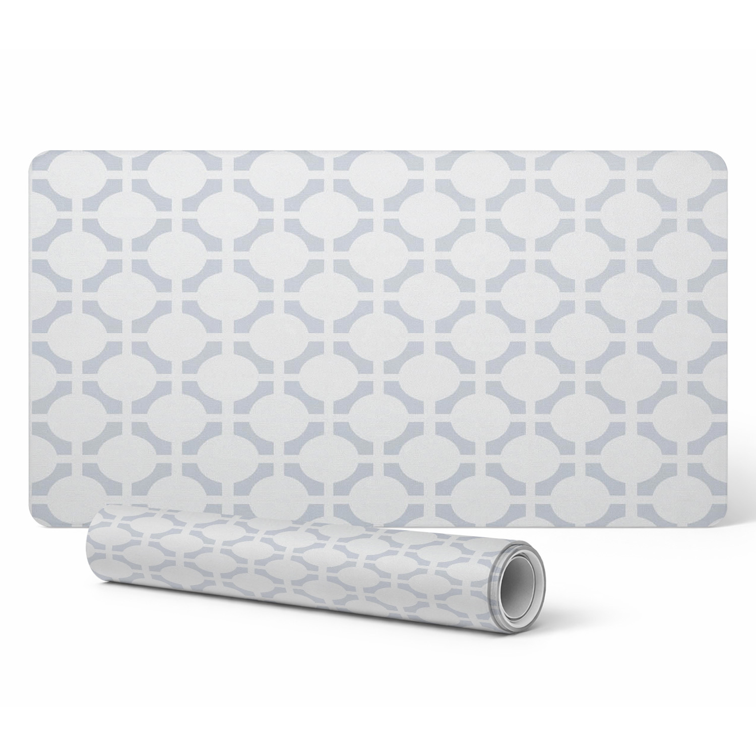 Schutzmatte Für Büroarbeitsplatte, Geometrisches Retro-muster, 90 X 45 Cm