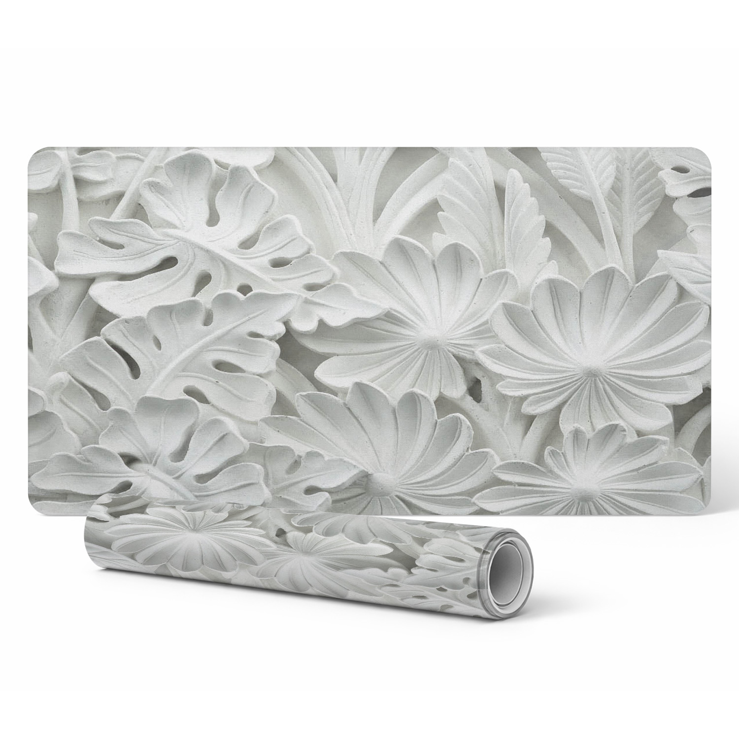 Universelle Schutzmatte Für Tische Und Arbeitsplatten, Florales Relief, 90 X 45 Cm