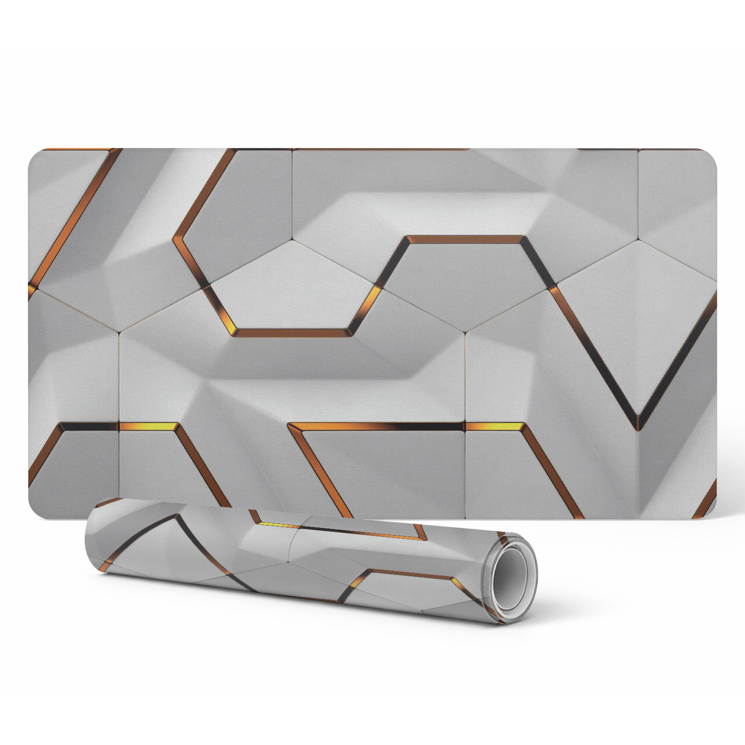 Schutzmatte Für Schreibtisch Und Tisch, Geometrisches Sechseckmuster, 90 X 45 Cm