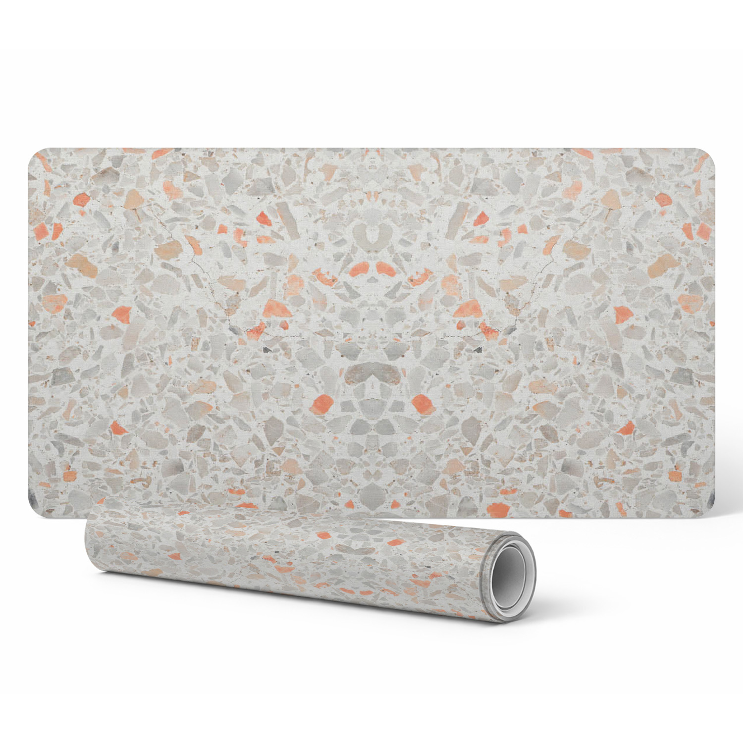 Terrazzo Symmetrisches, Rutschfestes Gaming-mauspad 90x45 Cm