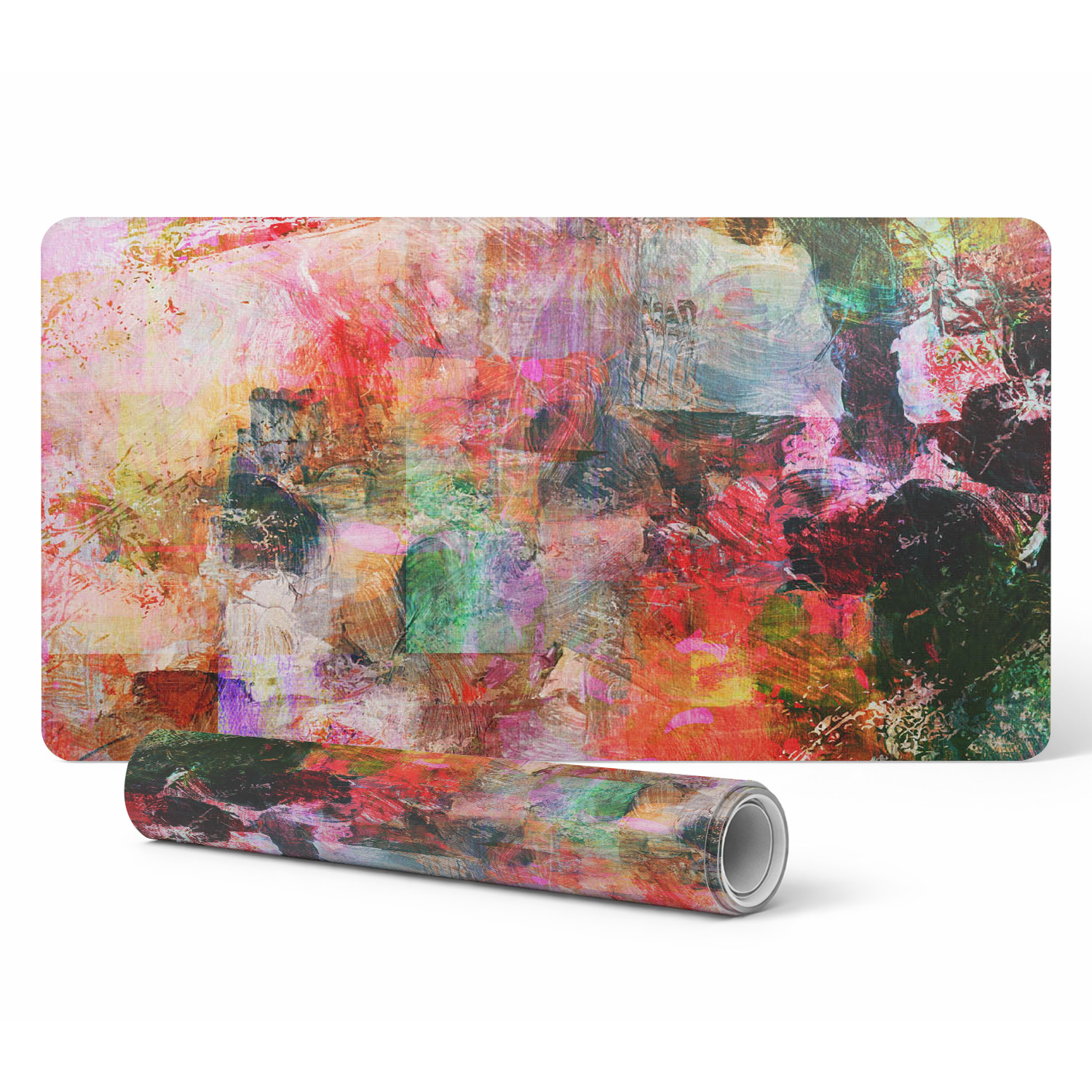 Universelle Schutzmatte Für Tisch Und Arbeitsplatte, Abstraktes Mosaikmuster, 90 X 45 Cm