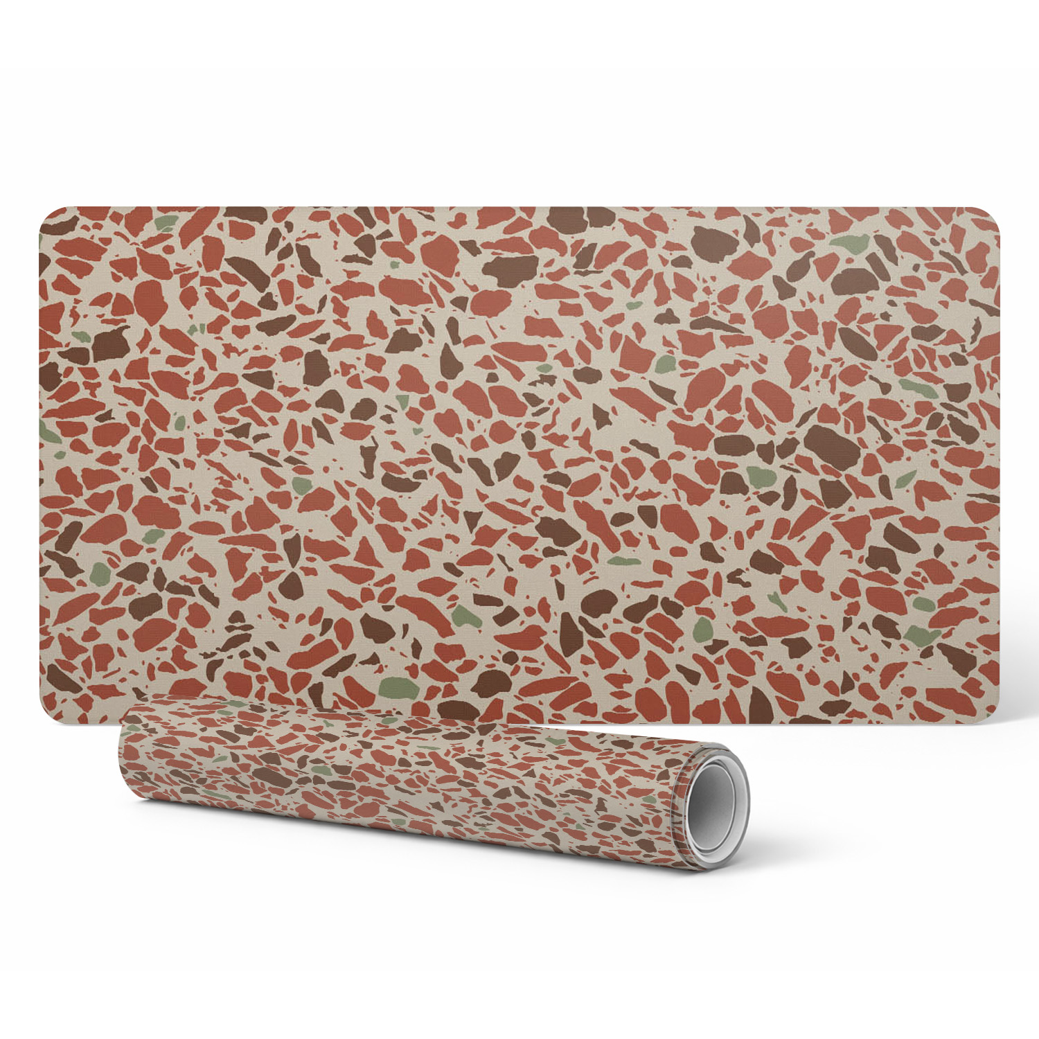 Universelle Schutzmatte Für Tische Und Arbeitsplatten, Mosaik-terrazzo, 90 X 45 Cm