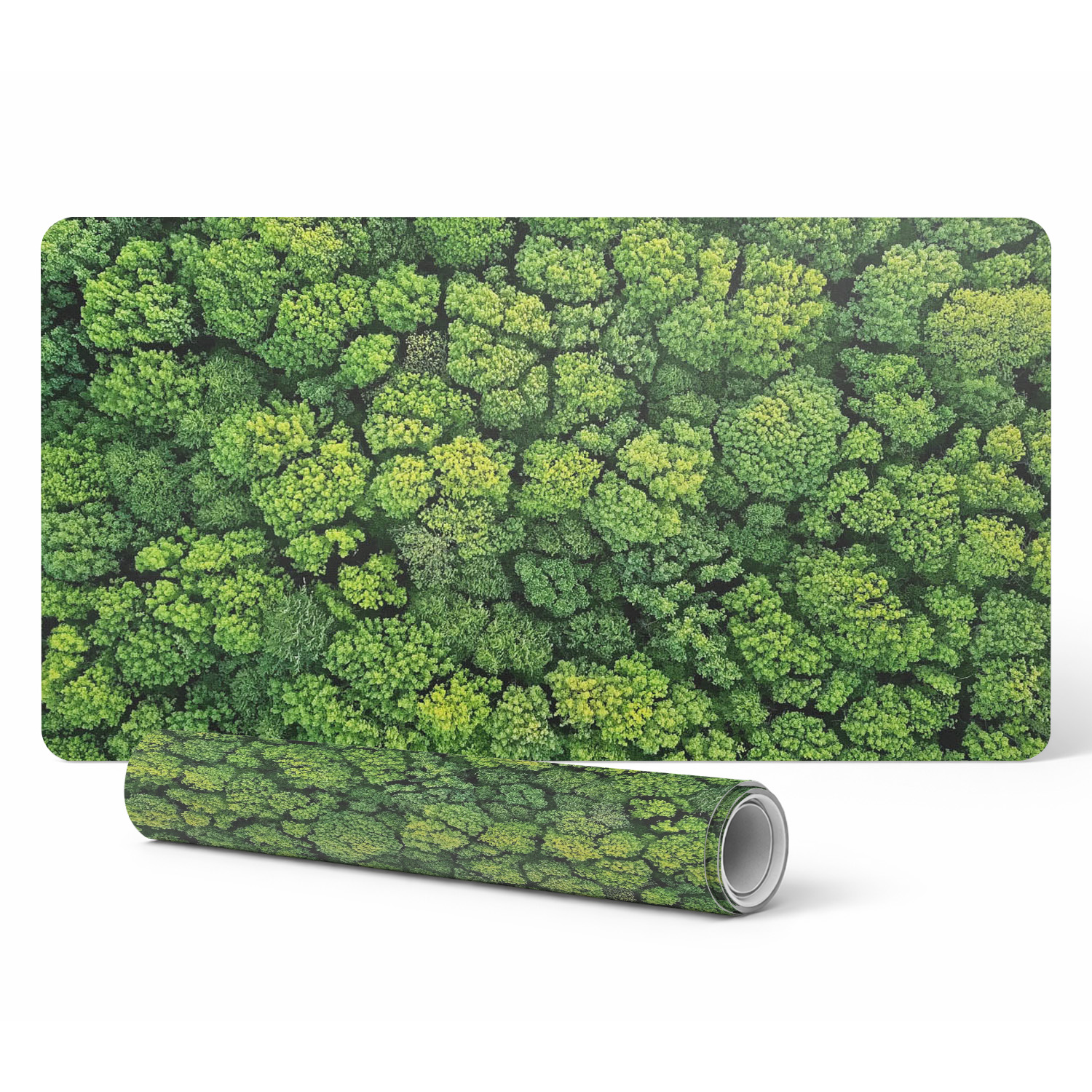 Dekorative Schutzmatte Für Bürotische, Waldmotiv, Mosaik, 90 X 45 Cm