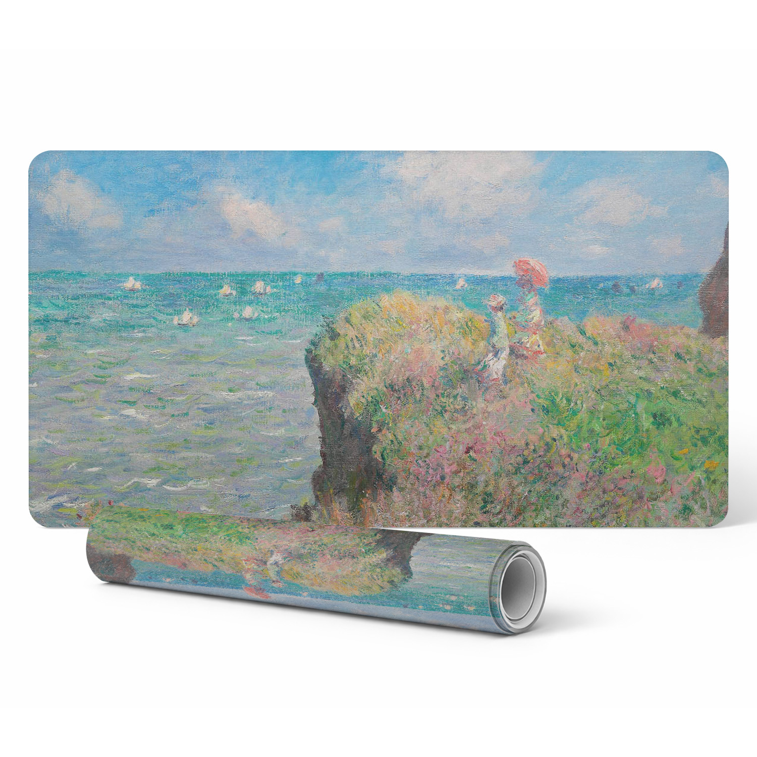 Moderne Tastaturschutzmatte Mit Meereslandschaft Und Klippe, 90 X 45 Cm