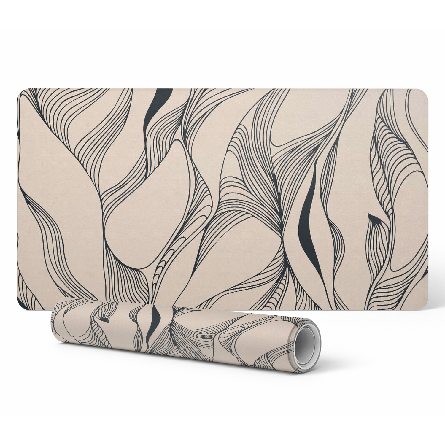 Universelle Schutzmatte Für Tische Und Arbeitsplatten, Abstraktes Linienmuster, 90 X 45 Cm