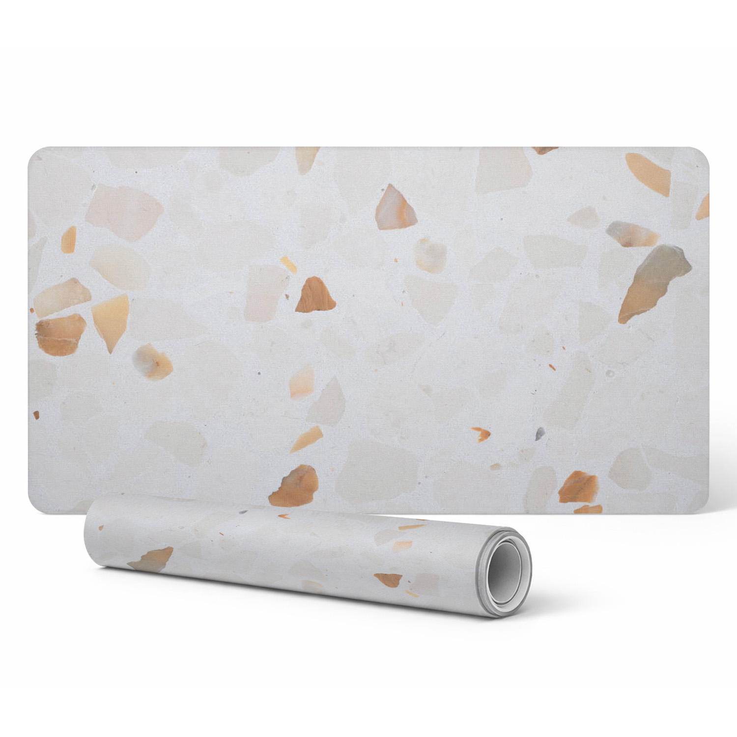 Terrazzo Pastellfarbenes, Rutschfestes Gaming-mauspad 90 X 45 Cm