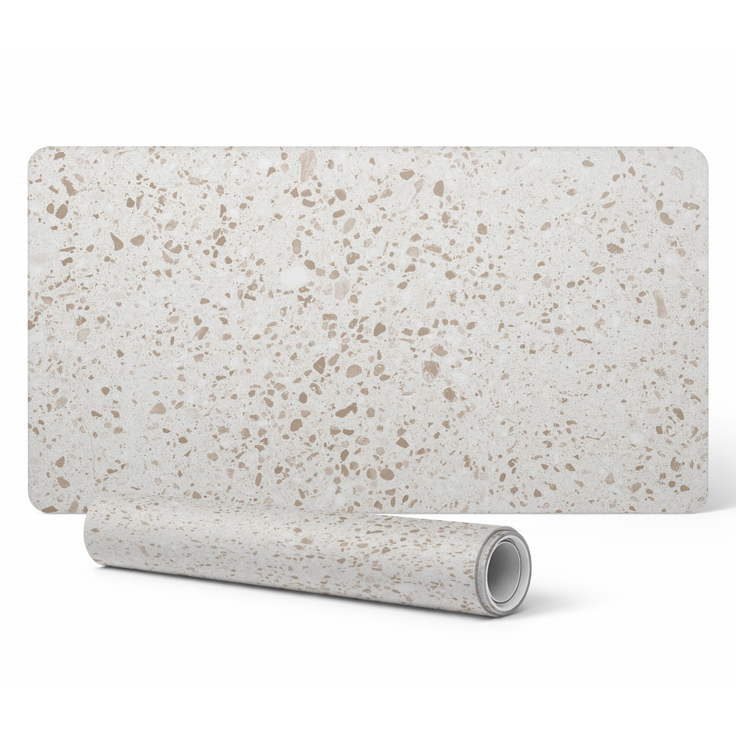 Dekorative Schutzmatte Für Bürotische, Terrazzo-muster Mit Hellen Punkten, 90 X 45 Cm