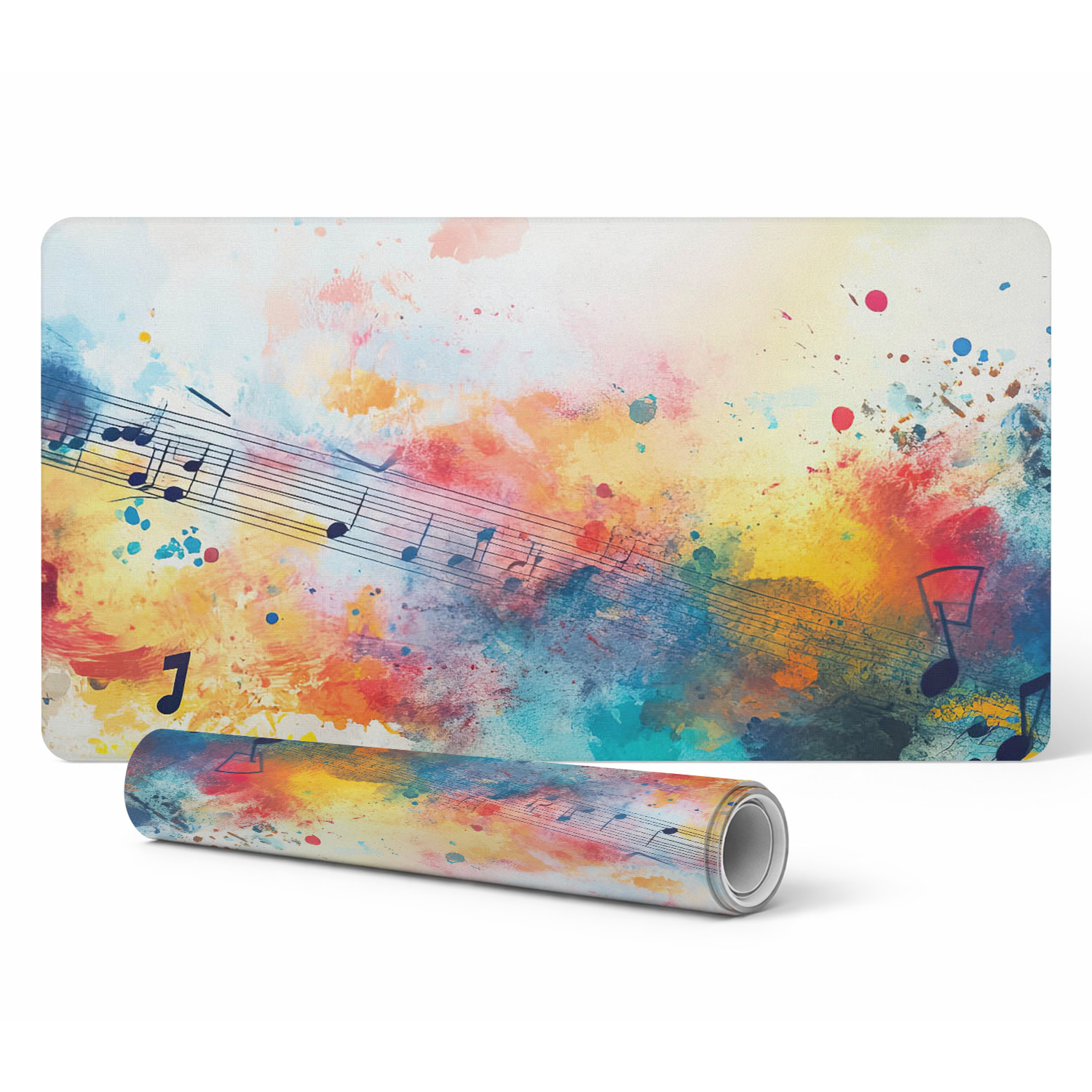 Schutzmatte Für Büroarbeitsplatten, Musikalische Abstraktion, 90 X 45 Cm