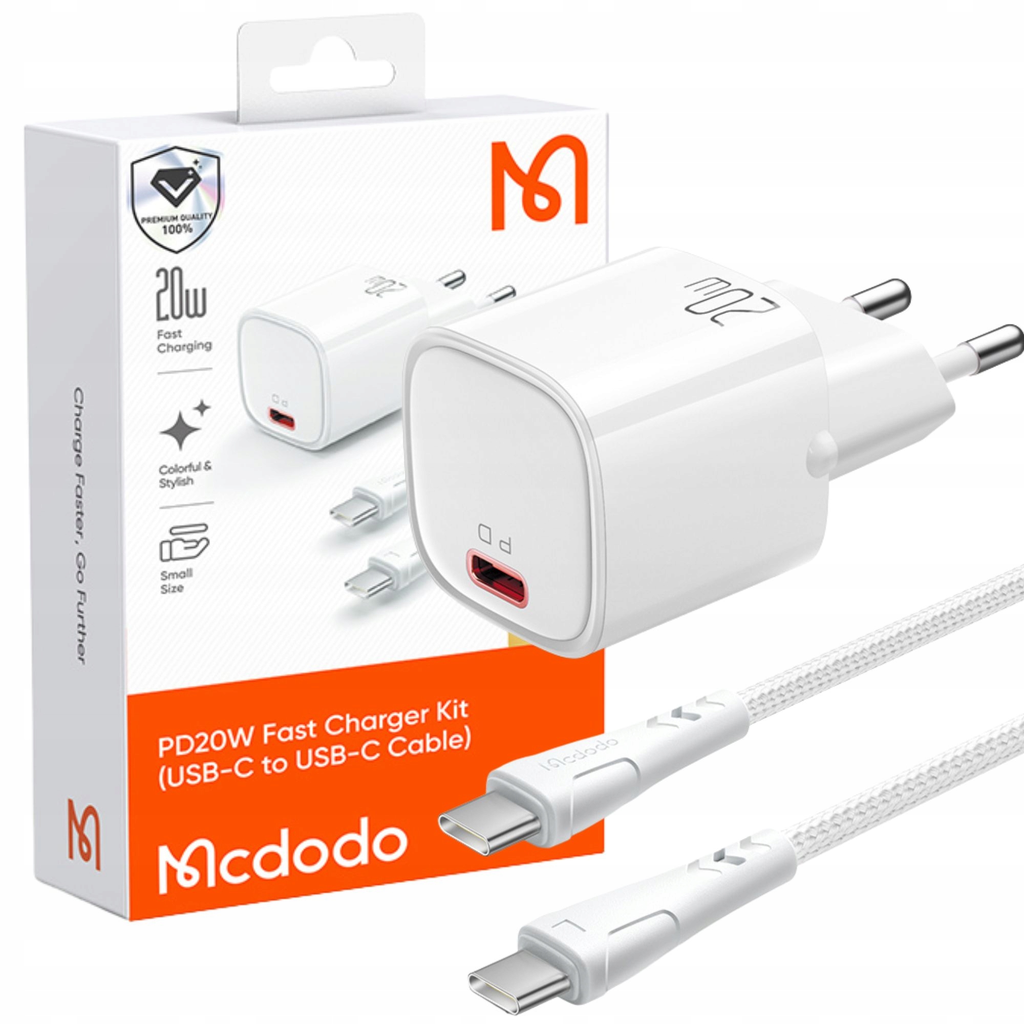 Mcdodo Schnellladegerät-netzteil Für Iphone Usb-c 20w Kabel
