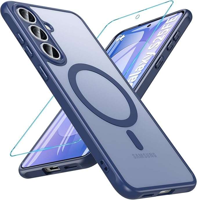 Samsung Galaxy S25 Fe Magsafe Rückseitenschutzglas Blau