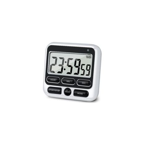 Digitaler Küchentimer 2024 Mit Lautlosem/akustischem Alarm, Ein-/ausschalter, 12-stunden-uhr Und Speicherfunktion