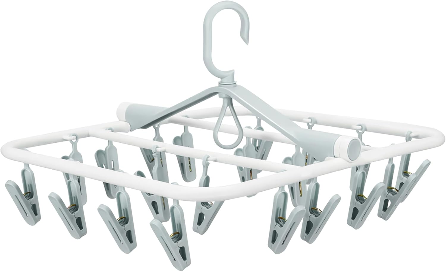 Drehbarer Wäschetrockner, Sockentrockner, Drehbare Wäscheleine Mit 20 Klammern Für Unterwäsche, Socken, Dessous, Faltbare Oktopus-wäscheklammer Für Krawatten, Hüte, Schals