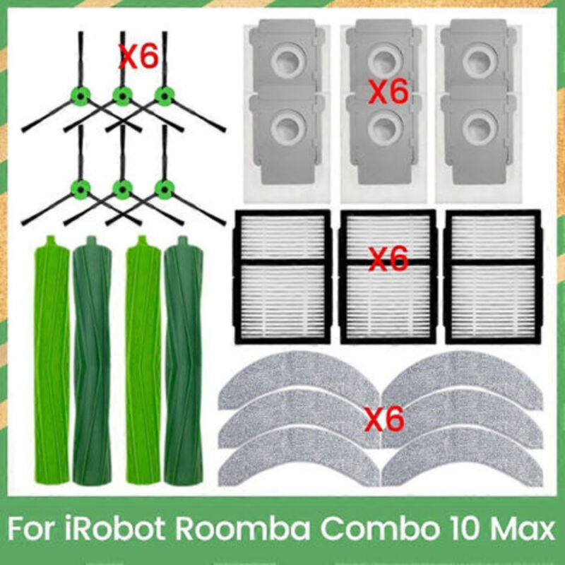 Hauptbürste, Hepa-filter, Reinigungstuch Und Staubbeutel Für Irobot Roomba Combo 10 Max – Ersatzteile Und Zubehör Für Eine Leistungsstarke Reinigung