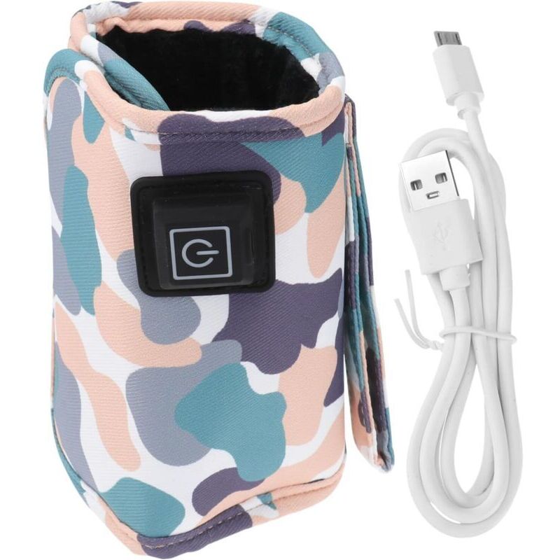 Ulisem Tragbarer, Verstellbarer Usb-flaschenwärmer Mit Isolierender, Rutschfester Abdeckung Zum Warmhalten Von Babyflaschen – Für Den Täglichen Gebrauch