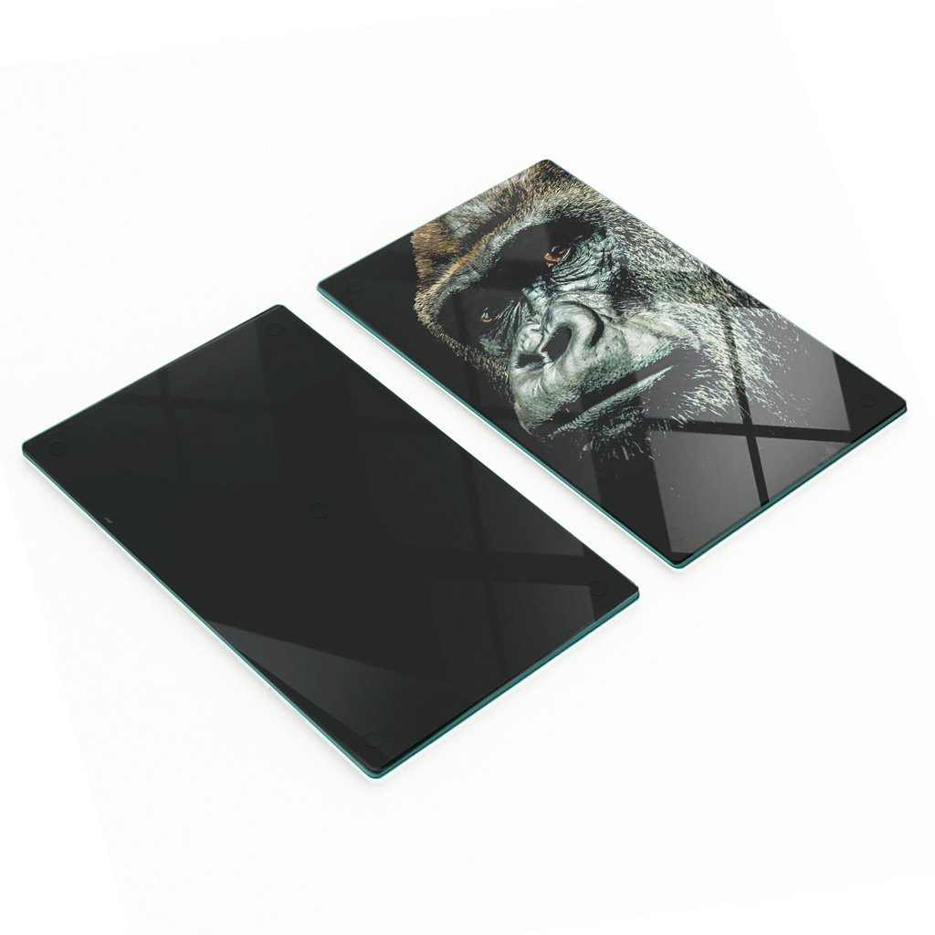 Multifunktionale Dekorative Glasplatten Mit Gorilla-print, 2 X 30 X 52 Cm