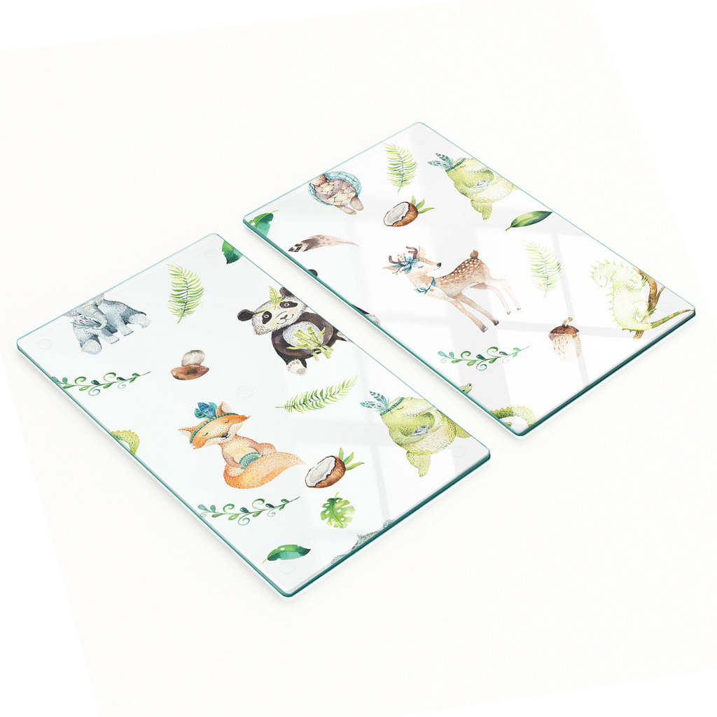 Tierkinderzimmer-platten Aus Gehärtetem Glas Mit Dekorativem Muster, 2 X 30 X 52 Cm