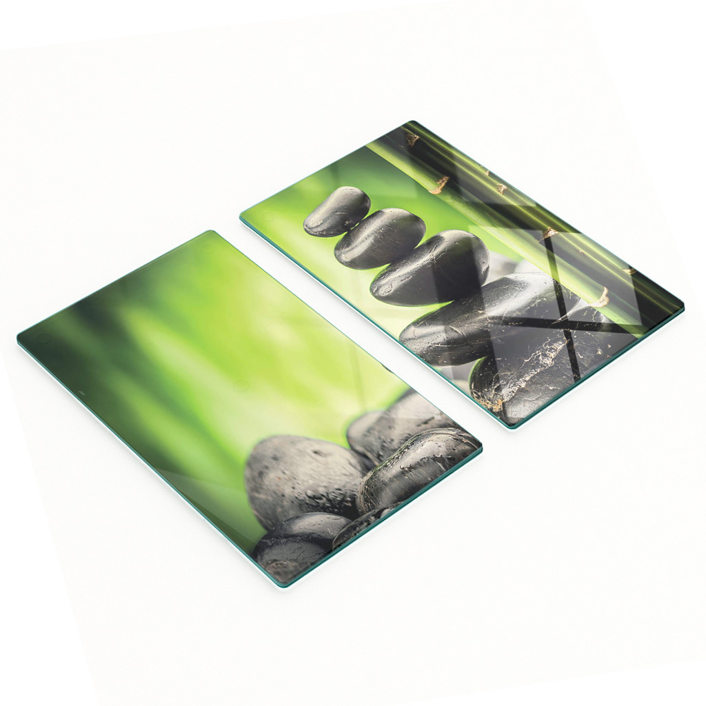 Multifunktionale, Dekorative Glasplatten Für Die Küche, Zen-steine, 2 X 30 X 52 Cm